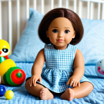 **

"A cute Carry doll, fully clothed in a modest outfit, sitting amongst other toys in a child's bedroom, safe for work, appropriate content, professional photography, perfect anatomy, correct proportions, family-friendly, high quality."

**