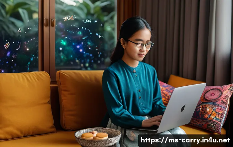 캐리 콘텐츠의 교육적 가치 - **Prompt:** A vibrant, sun-drenched scene of a young Malaysian student, dressed in modest casual wea...